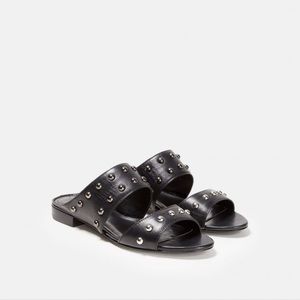 ISO: Lafayette 148 Hani Studded Slide Sandal